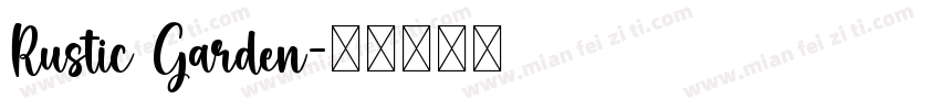 Rustic Garden字体转换